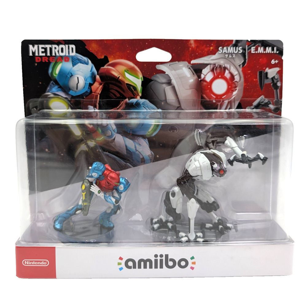 Nintendo amiibo Metroid Dread Samus and E.M.M.I. Figures 2 Pack Set NEW Boxed